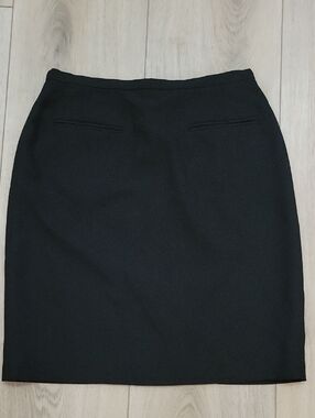 Kenar Black Tailored Pencil Skirt